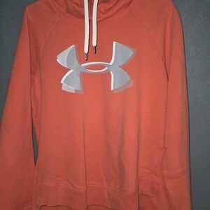 UA Women's Coral Sweatshirt with Gray Logo
